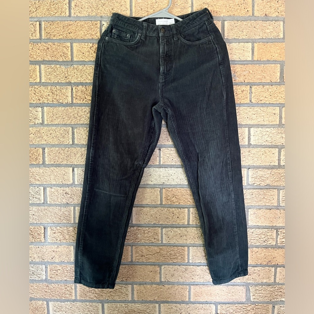 Dark green corduroy pants, ankle length size 26